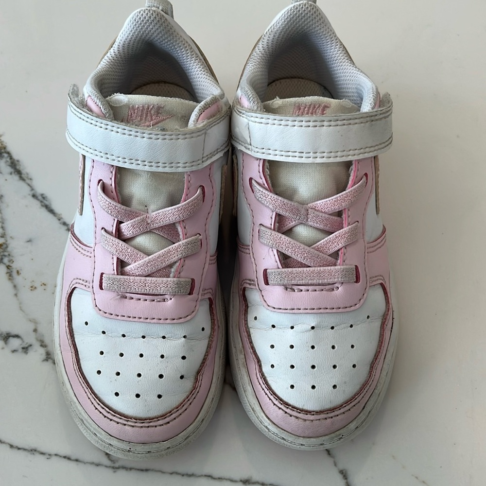 Nike Court Borough Low Recraft Pink White Toddler 10C